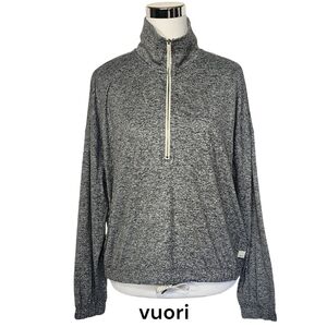 Vuori Sz L Pullover Sedona 1/2 Zip Cropped Activewear Sweater Top.